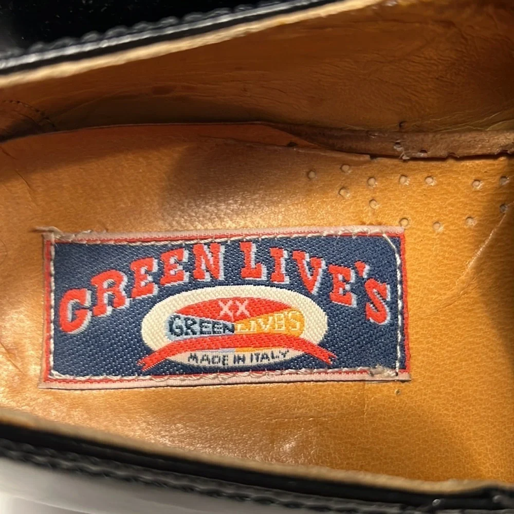 GREEN LIVE'S - Men suede and leather slips on Italian made dress shoe